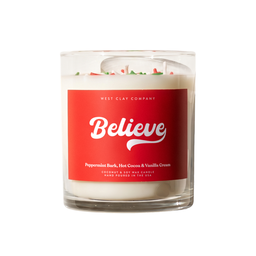 Believe candle